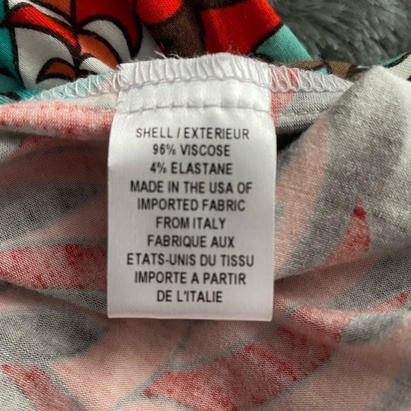 Milly New York Orange & Turquoise Floral Sun Dress Size Small - Picture 9 of 9